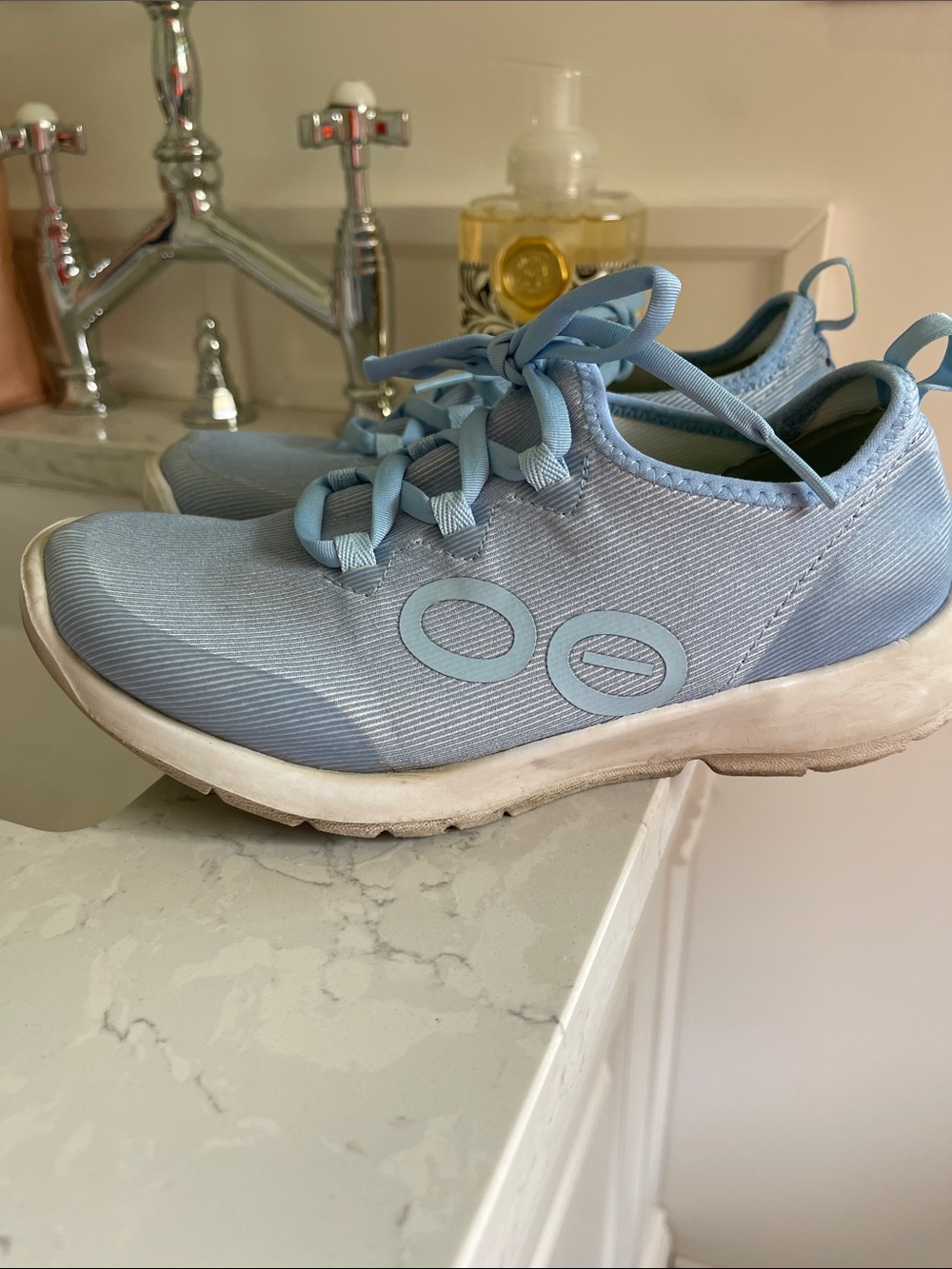 OOFOS Light Blue Women's Athletic Sneakers
